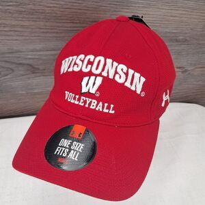Under Armour Wisconsin Badgers Volleyball Adult OSFA Slouch Cap NWT